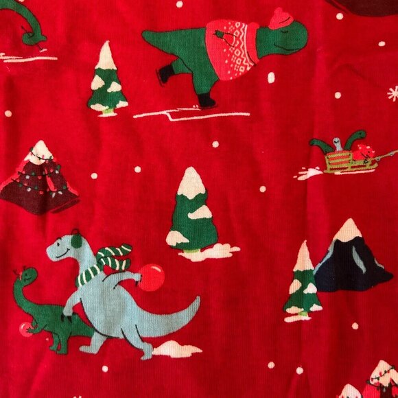 NWT Wondershop Holiday Christmas Dinosaur Print Pajama Set Toddler Size 3T - Picture 4 of 8